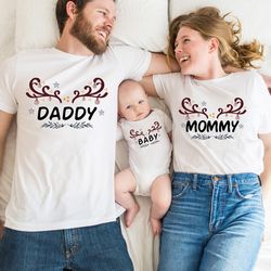 deer family shirts, christmas family matching shirt, reindeer family shirts, family christmas pajamas, family holiday sh