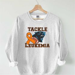 panthers football leukemia awareness sweatshirt | gameday leukemia sweatshirt | charlotte football sweatshirt | tackle l