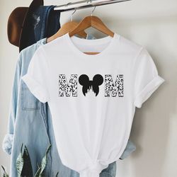 disney leopard mom shirt, disney trip shirt, disney mother's day shirt, gift for mom, best mom t-shirt, mickey mom shirt