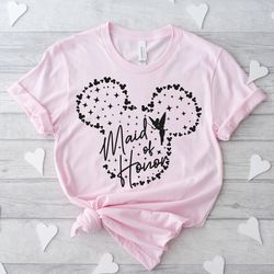 disney maid of honor shirt, disney bridesmaid shirt, minnie bride shirt, disney bride shirt, disney bachelorette party s