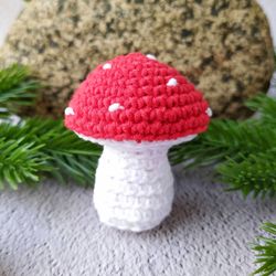 Small mushroom crochet pattern Crochet mushroom amigurumi pattern How to crochet mini mushrooms Easy crochet pattern