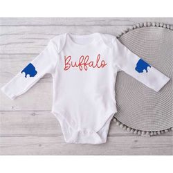Buffalo Bodysuit, Buffalo Baby Clothes, Baby Buffalo Shirt, Buffalo Mafia, East Baby, Custom Buffalo Baby, Buffalo Baby