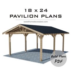 Diy gable pavilion plans pdf. Carport plans 18 x 24 patio pavilion plans. Wooden outdoor gazebo plans. Backyard pergola