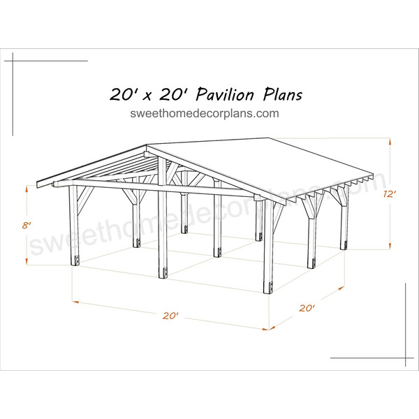 Diy 20 x 20 gable pavilion plans in pdf-2.jpg
