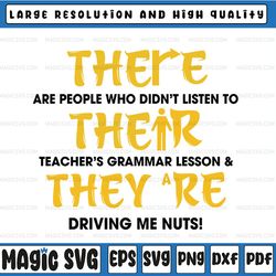 There Are People Who Didn't Listen To, Teacher's Grammar Svg, Grammar Svg, English Teacher, Grammar Svg, Teacher Svg, Di