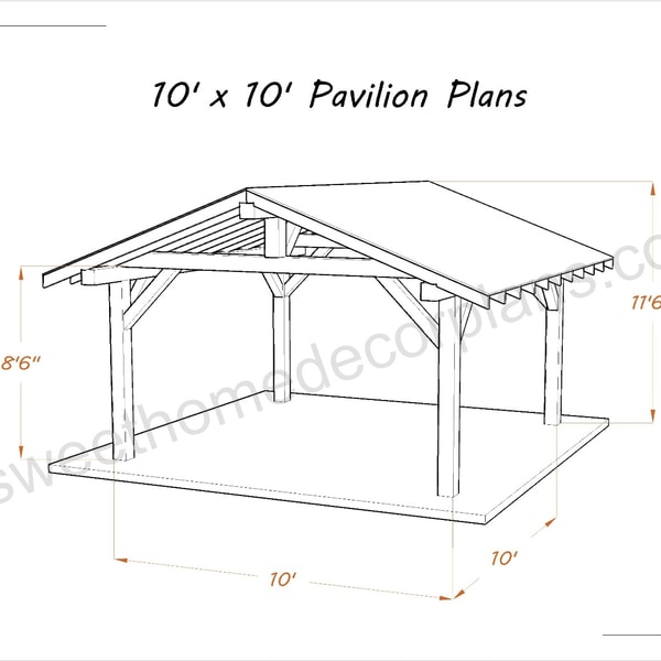 Outdoor Wood Canopy Plans 10x10