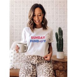 women's sunday funday crop top, buffalo bills shirt, cute buffalo bills football shirt, buffalo bills fan gift, bills gi