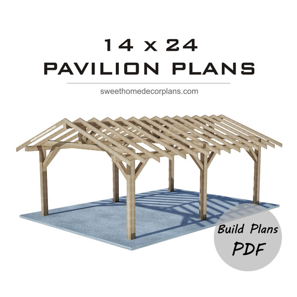 Diy 14 х 24 gable pavilion plans in pdf carport.jpg
