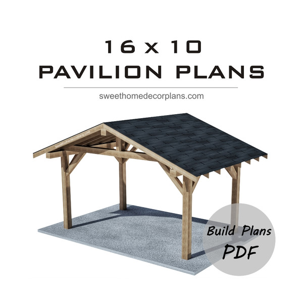 Diy 16 х 10 gable pavilion plans carport patio gazebo 2.jpg