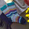 Blue-striped-hand-knitted-wool-socks-5