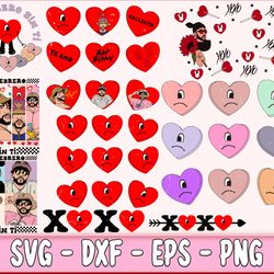 300 file bad bunny valentine bundle svg