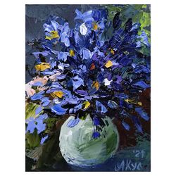 blue bell handmade art - digital file that you will download