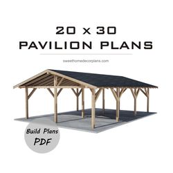 Diy 20 x 30 Gable Pavilion Plans pdf. Double carport plans. Wooden outdoor pavilion gazebo plans. Diy backyard pergola