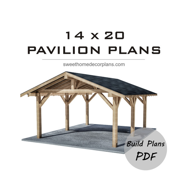 Diy 14 х 20 gable pavilion plans in pdf.jpg