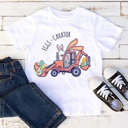 easter eggs-cavator t-shirt, eggs-cavator raglan, kids easter shirt, cute easter tee, easter day shirt, easter toddler b