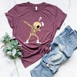 easter skeleton shirt, funny easter shirt, easter dancing skellies, skeletons, family matching easter shirt, easter part