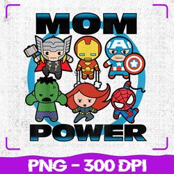 marvel png, mother's day png, kawaii mom power pngm mom png, mama png, sublimation, png files, sublimation png, png