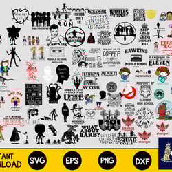 350 file stranger things bundle svg ,bundle hellfire club svg ,mega bundle stranger things svg