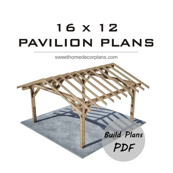 Diy 16 х 12 gable pavilion plans carport patio gazebo 1.jpg