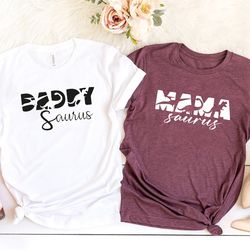 family dinosaur shirt, birthday t-shirt, mama saurus shirt, dinosaur outfit, mama saurus, daddy saurus, kids dino, birth