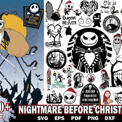 1000 nightmare before christmas svg, christmas svg, jack skellington svg, digital file cut instant download