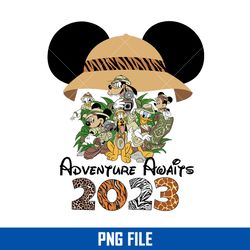 adventure awaits 2023 png, disney animal kingdom png, disney vaciton png digital file