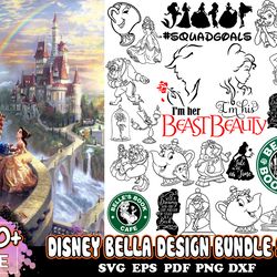100 disney bella bundle svg, disney svg, bella svg