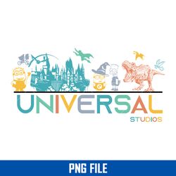 universal studios png, family vacation 2023 png, minion png, magic kingdom png digital file