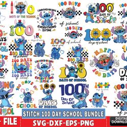 80 file stitch 100 day school bundle svg, 100 day school svg