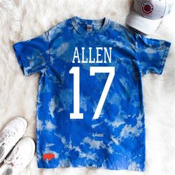 josh allen unisex tee, buffalo t shirt, bills, buffalo mafia, football shirt, buffalo bleach dyed, allen bleach dyed