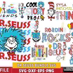 dr seuss bundle svg, 8 file dr. seuss retro, dr.seuss book svg, dr. seuss svg
