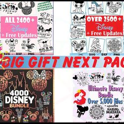 files disney svg dxf eps png , bundle