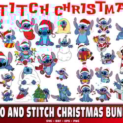lilo and stitch christmas bundle svg
