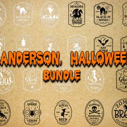 sanderson halloween bundle svg