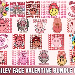 smiley face valentine bundle png