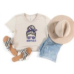 women's buffalo football crop top, cute buffalo football shirt, bills babe shirt, buffalo bills fan gift, bills gift for