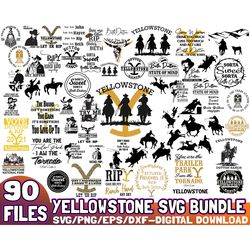 90 files yellowstone svg bundle