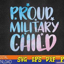 purple proud military child, military children month svg, eps, png, dxf, digital download