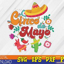 cinco de mayo, funny mexican fiesta 5 de mayo svg, eps, png, dxf, digital download
