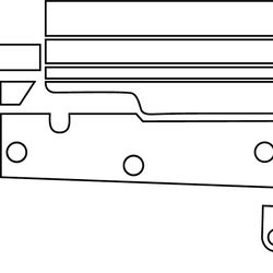 ak 47 gun v2 engraving template, blank template, custom template, svg vector file, cnc router, ar15 gun design, gun