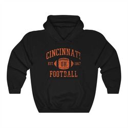 vintage cincinnati classic hoodie sweatshirt | american football arch hoodie | unisex sizing