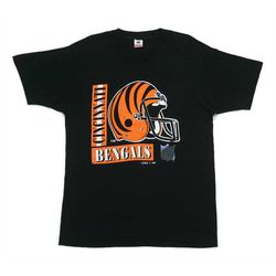 bengals shirt mens size xl 90s cincinnati bengals t shirt bengals vintage fruit of the loom tee usa made