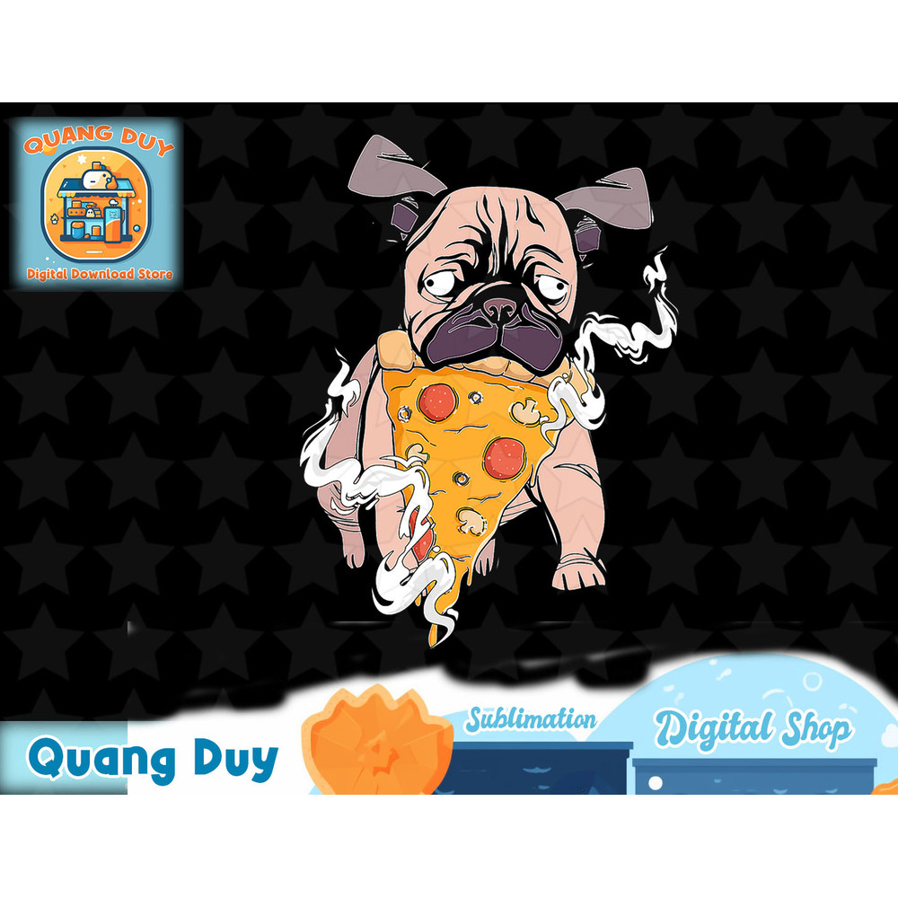 crazy pug loves Pizza Gift for Pizza Lover & funny Dog Story T-Shirt copy.jpg