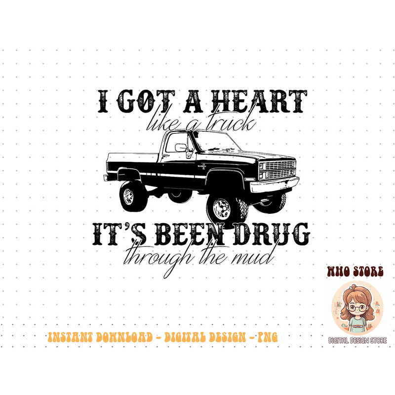 Western Country Farm Truck I Got A Heart Like A Truck T-Shirt copy.jpg