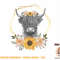 Western Country Highland Cow With Sunflowers T-Shirt copy.jpg