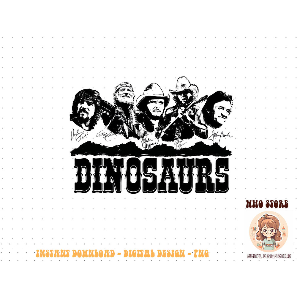 Western Country Music Legends Dinosaurs T-Shirt copy.jpg