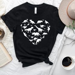 heart of dinosaurs, dinosaurs shirt, dinosaurs t-shirt for women, dinosaurs for mom, dinosaurs t-shirt for mother day's