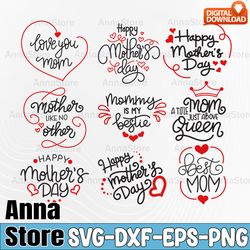 mother's day svg bundle, mother's day gift, mom life svg bundle, love you mom svg, mommy is my bestie svg, best mom svg