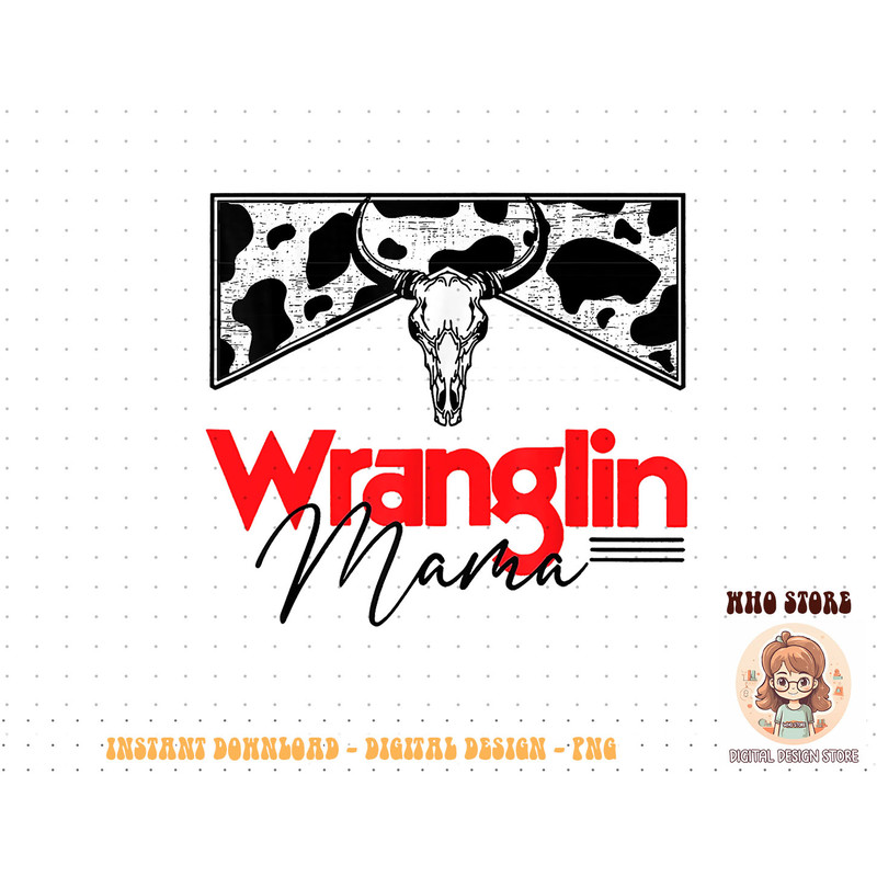 Western Cowhide Wranglin Mama Rodeo Mama Cowgirl Rodeo Mom Sweatshirt copy.jpg