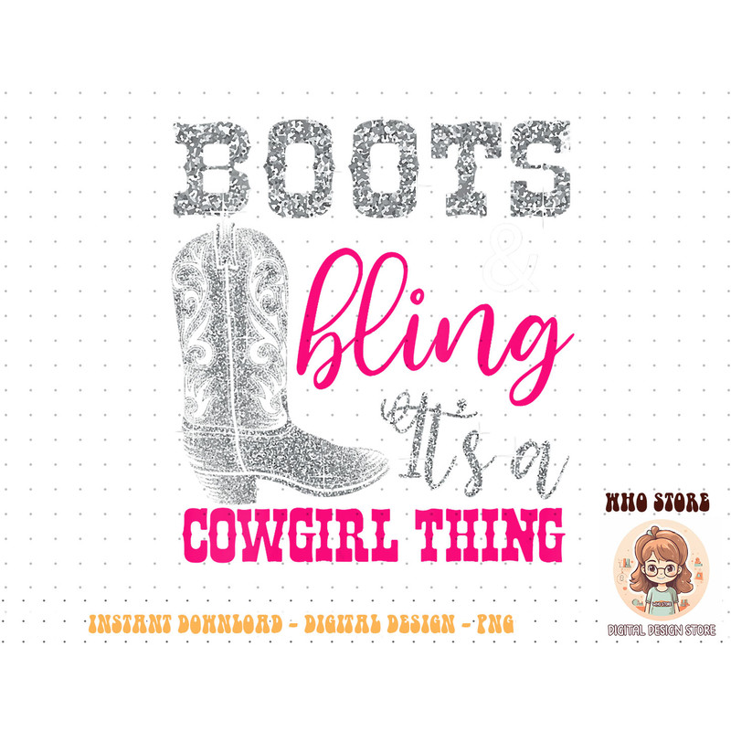 Womens Funny Cowgirl Boots Bling Women Gift Cute Love Country Life V-Neck T-Shirt copy.jpg
